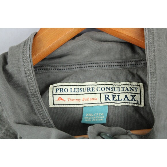Tommy Bahama Pro Leisure Consultant Relax Size XXL Long Sleeve 4 Button Placket - Picture 3 of 16